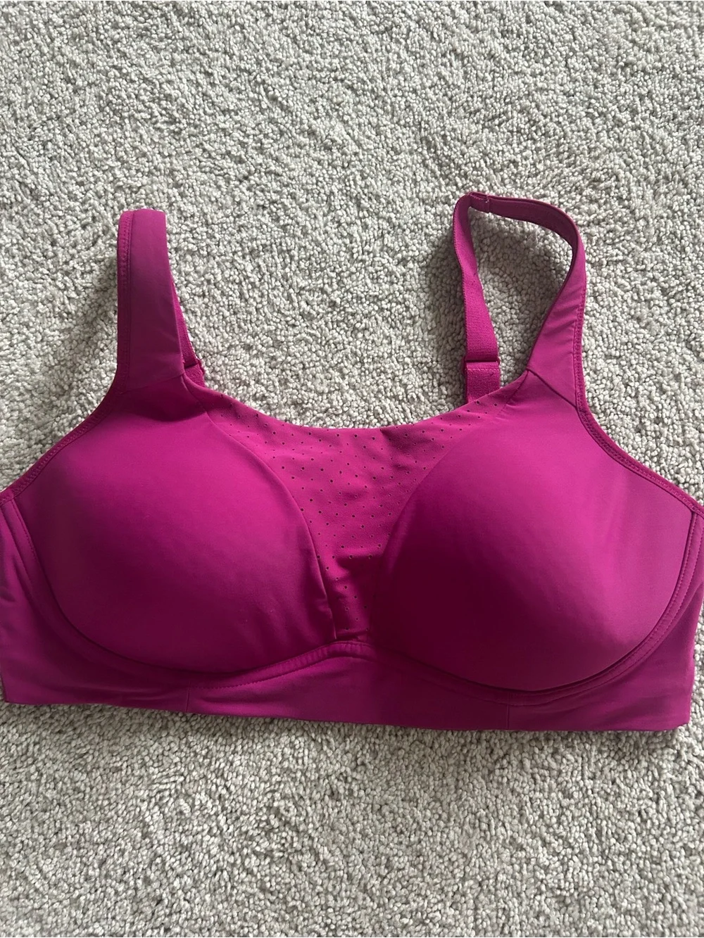 LULULEMON Run Times Bra High Support Vivid Plum Magenta Size 38D / D38 - Picture 1 of 5